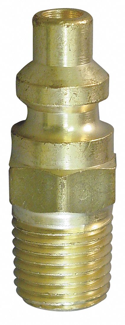 1/4 Body Size x 9/16 NPT Female Eaton Hansen A5L Brass 700 Series Acetylene Service Coupler Plug 