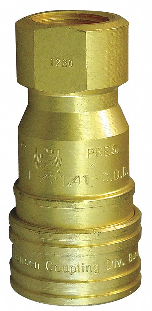 PORTABLE GAS HEATER QUICK CONNECT COUPLING, PORTABLE GAS HEATERS, 31C945, 1 IN COUPLING