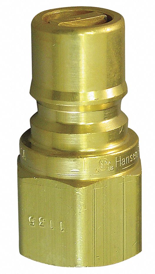 COUPLER PLUG,(M)NPT,3/8,BRASS