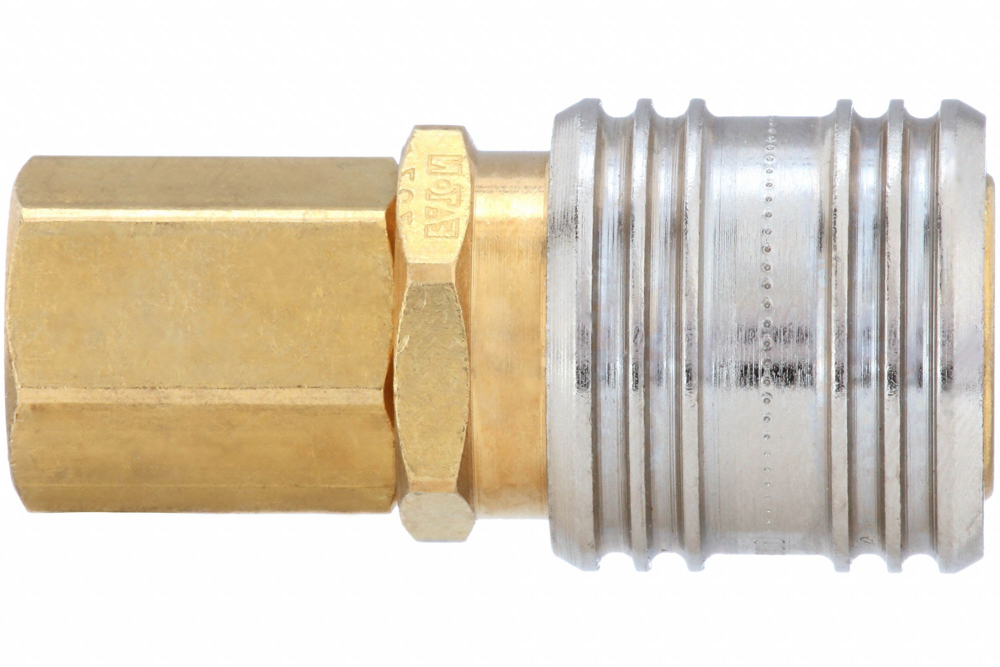 Quick Connect Hose Coupling: 1/4 in Body Size, 1/4 in Hose Fitting Size, Sleeve, FNPT