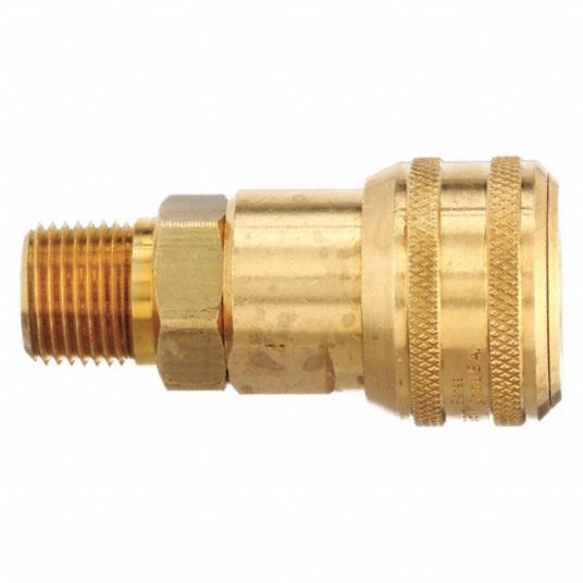 WEATHERHEAD, 1/2 in Body Size, 1/2 in Hose Fitting Size, Quick Connect ...