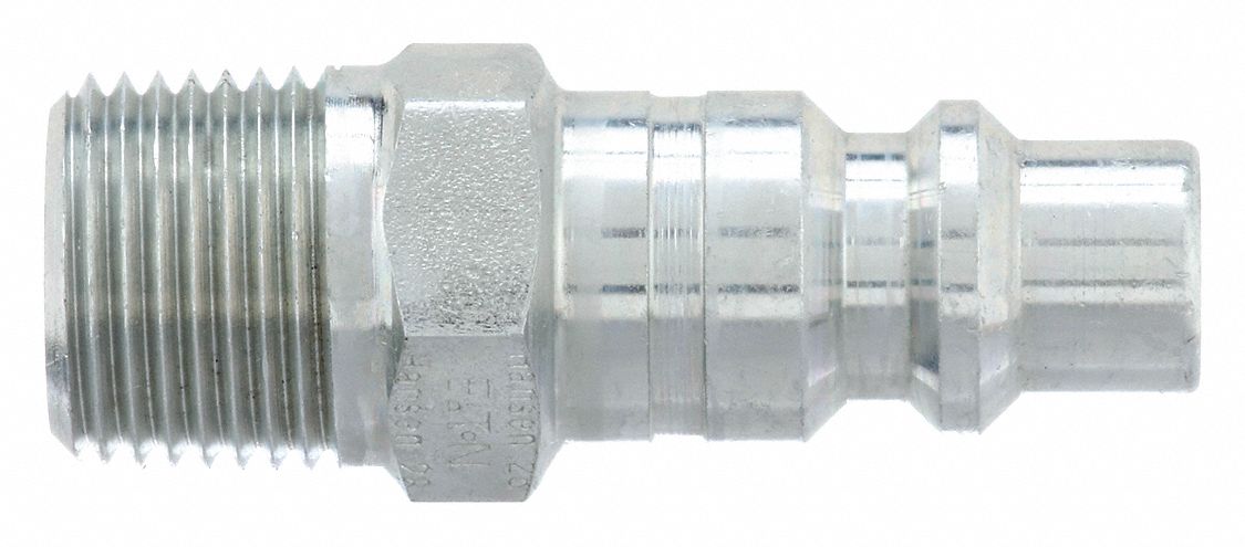 Quick Connect Hose Coupling: 3/8 in Body Size, 3/8 in Hose Fitting Size, Sleeve, MNPT