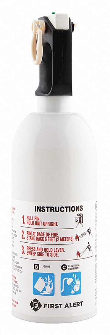 Fire Extinguisher, 100 psi, 2 lb., 5B:C