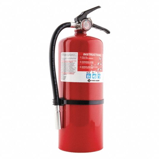 FIRST ALERT, 10 lb Extinguisher Capacity, 4A:60B:C, Fire Extinguisher ...