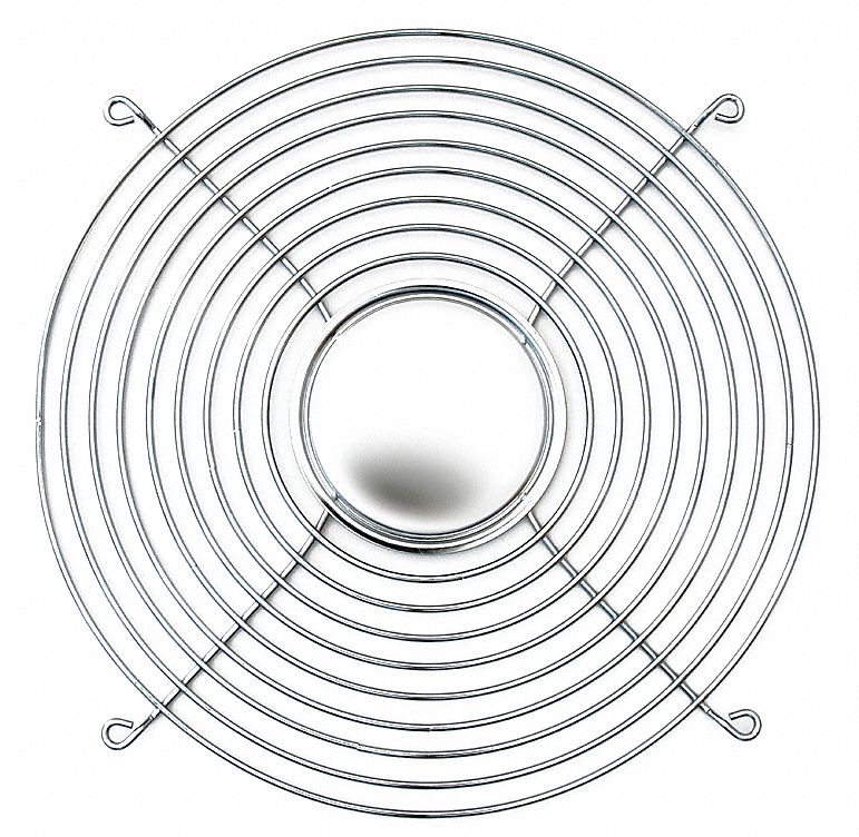 Axial Fan Guard: 10 in Radiator Connection, 1/4 in Dp, Stainless Steel, (4) 6-7/8 in, Guard