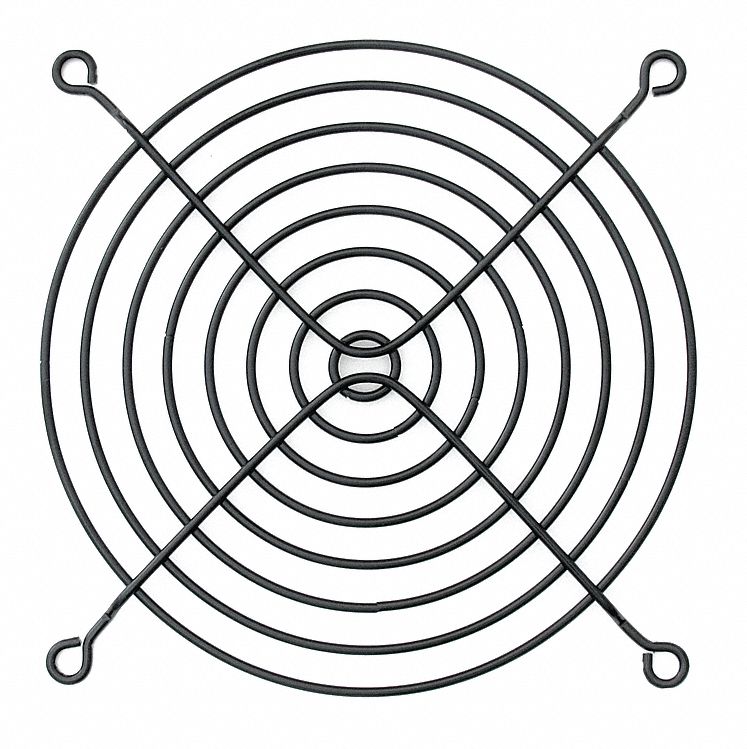 DAYTON, Fits Square Fan Shape, 4 11/16 in Radiator Connection, Compact
