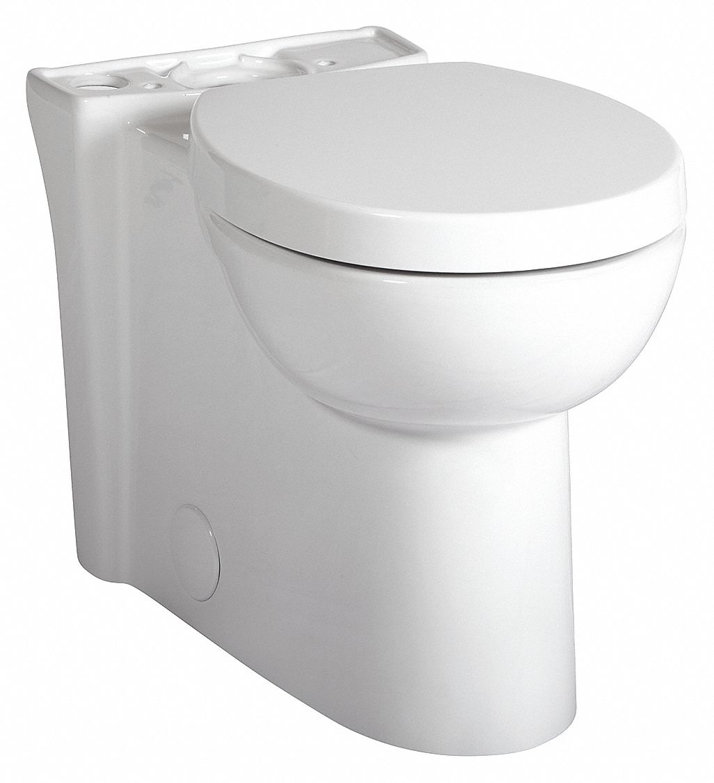 AMERICAN STANDARD Round, Floor, Gravity Fed, Toilet Bowl, 1.28 Gallons