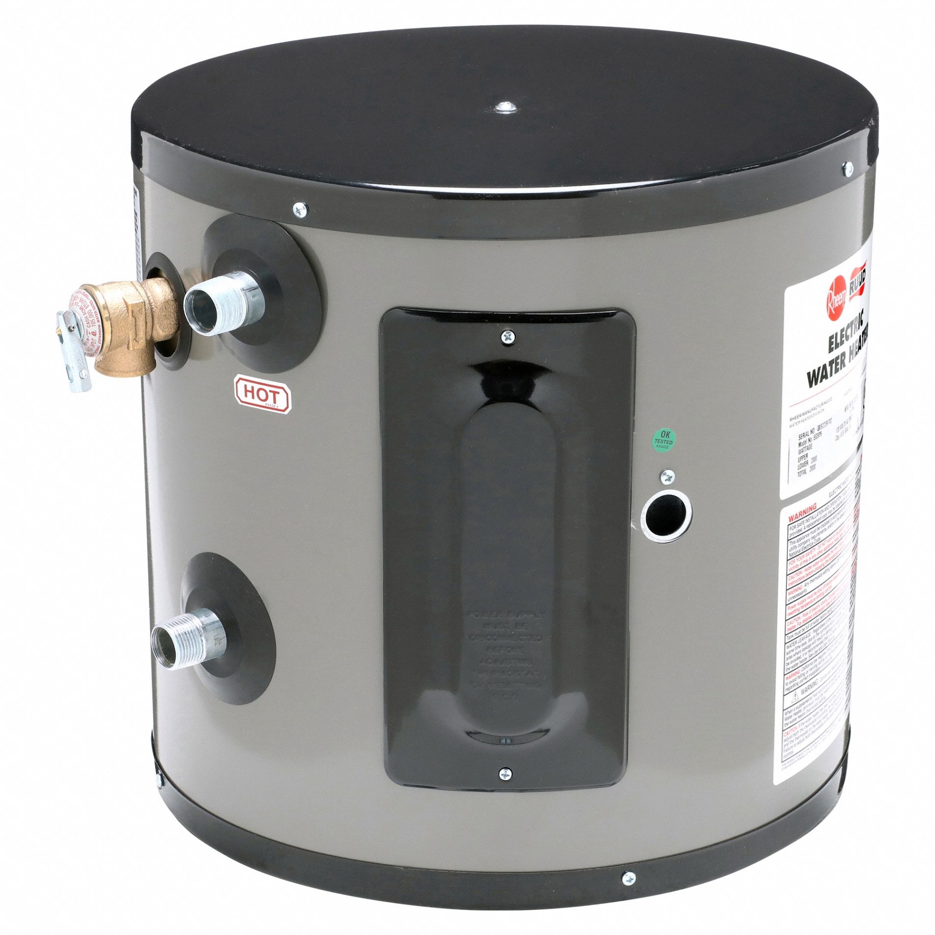 RHEEM, 208V, 6 gal, Electric Water Heater - 31CD85|EGSP6 - Grainger, image size:1905x1905