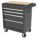 ROLLING CABINET,4 DRAWERS,BLACK,660 LBS.