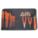 INSULATED TOOL KIT, 9 TOTAL PIECES, DRIVERS AND BITS/PLIERS/WRENCHES, SAE, TOOL ROLL