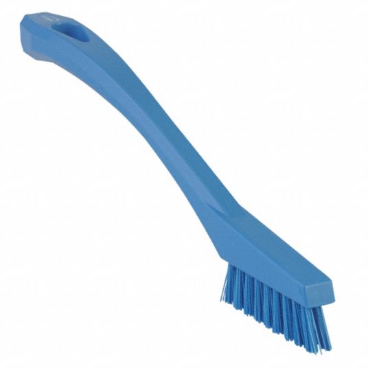 Samenpersen hond documentaire VIKAN 8 inL Polyester Short Handle Detail Brush, Blue - 31CF29|44013 -  Grainger