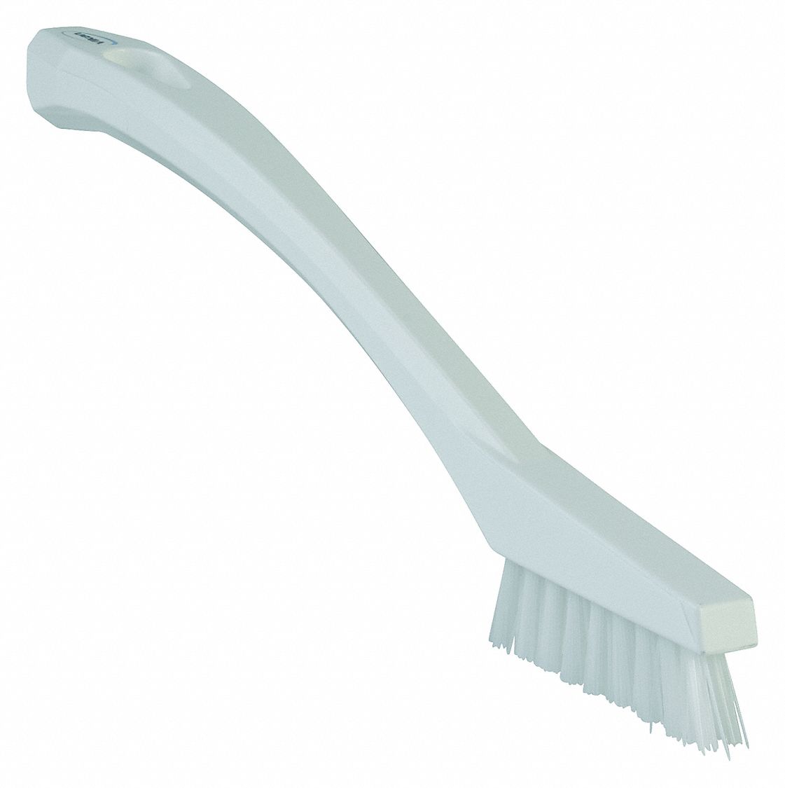 DETAIL BRUSH, STIFF, POLYPROPYLENE, 2 IN BRUSH L, 5½ IN HANDLE L, ½ IN HEAD W, WHITE