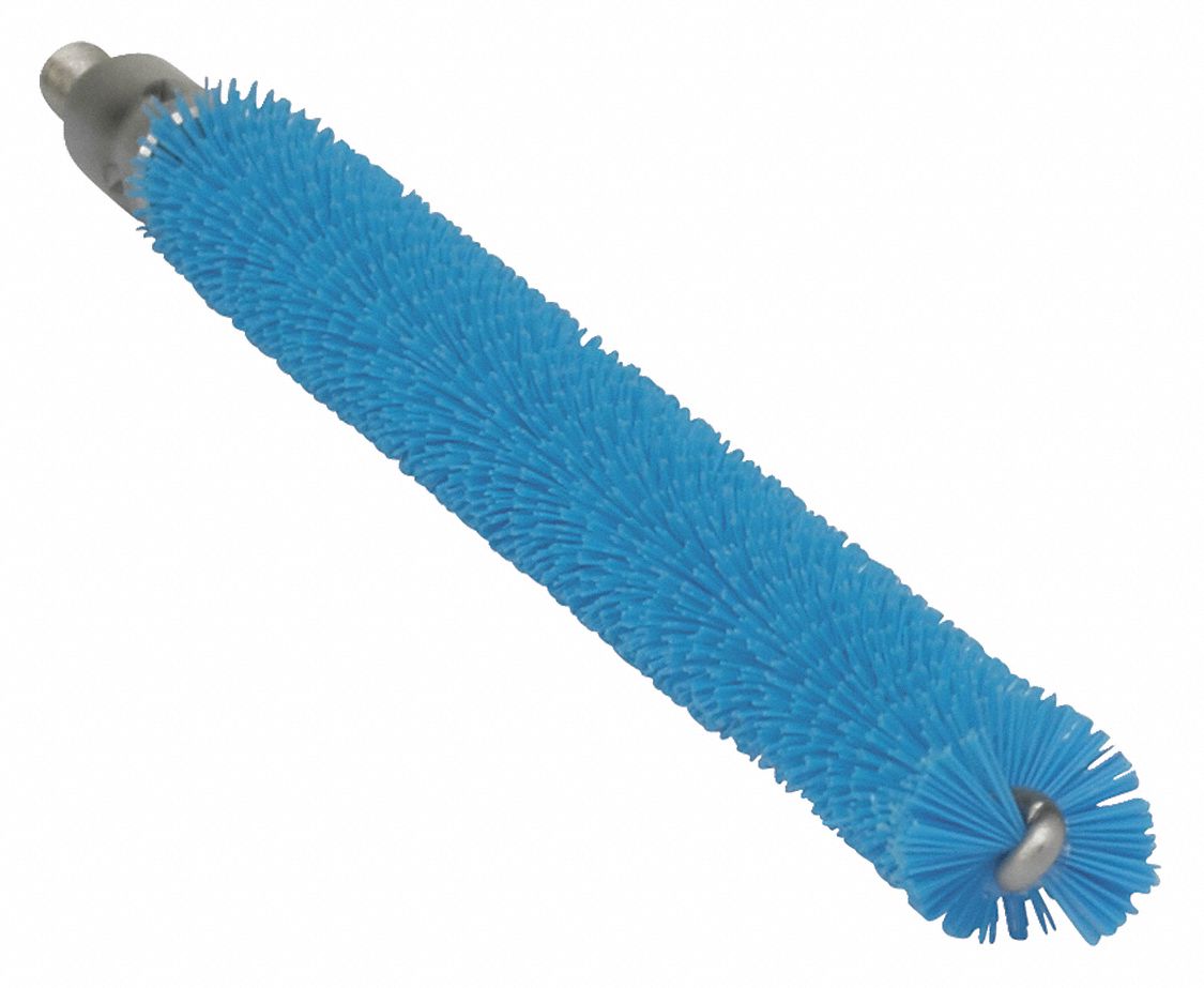 TUBE AND VALVE BRUSH, POLYESTER BRISTLE, BLUE, 0.47 IN BRUSH DIAMETER, 6⅝ IN BRUSH L