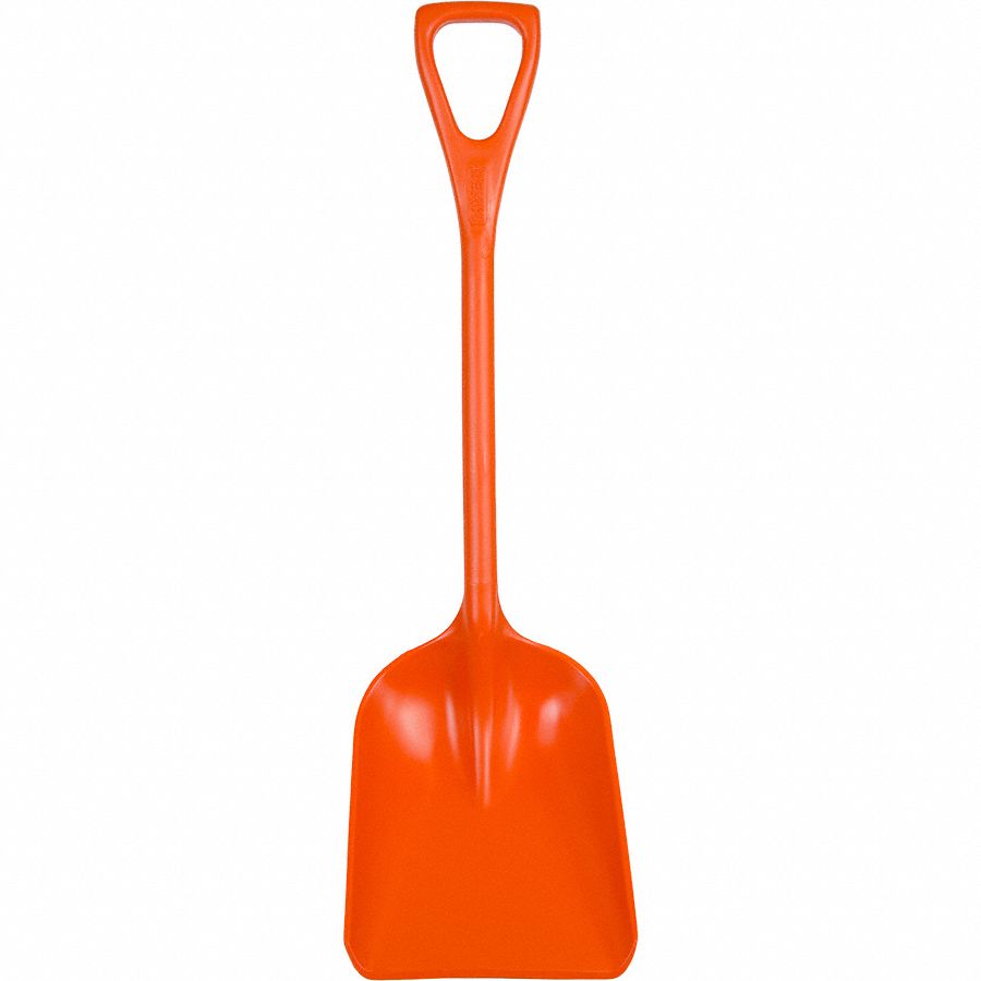REMCO Hygienic Shovel, 38In, 1-Piece, Orange - 31CF84|69817 - Grainger