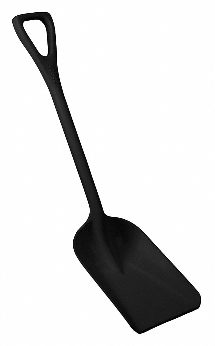 11IN 1-PC HYGIENIC SHOVEL, BLACK