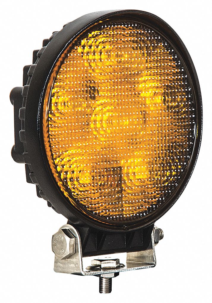 LIGHT FLOOD 5IN LED AMBER 1.5 AMP