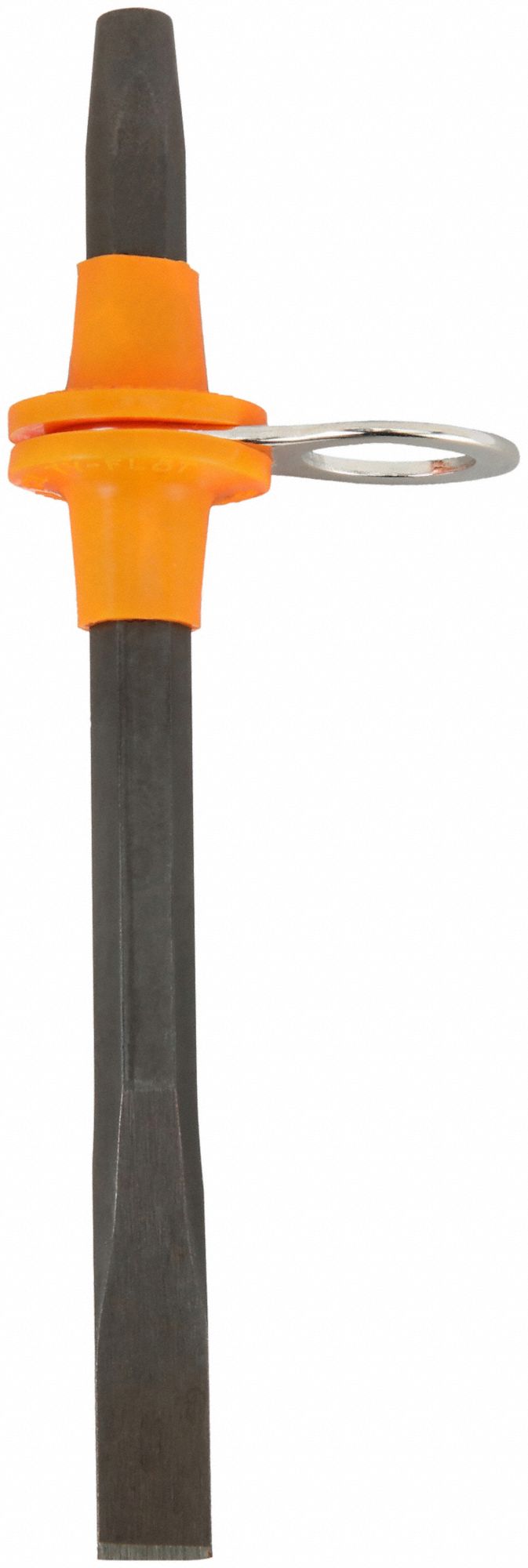 COLD CHISEL, STEEL, ⅝ IN BLADE W, 6¾ IN OVERALL L, TETHER READY, PLAIN GRIP, TETHER READY