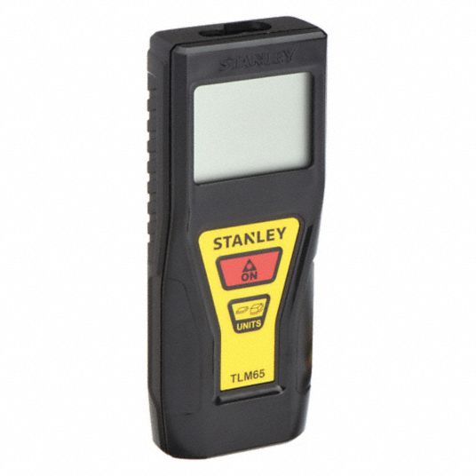Laser Distance Meter, Indoor, Outdoor, Maximum Measuring Distance 65 ft