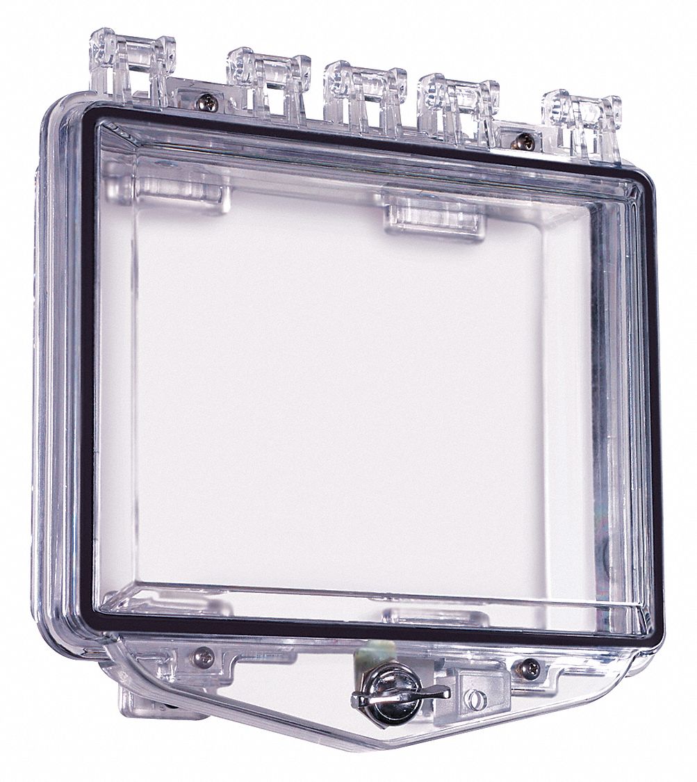 Enclosure: Polycarbonate, 5 15/16 in Overall Dp, 2 3/8 in Overall Wd