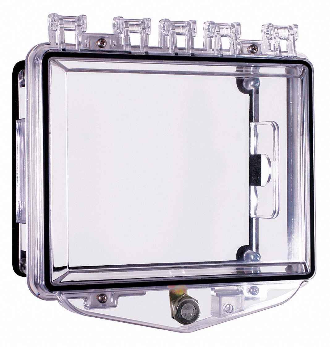 SAFETY TECHNOLOGY INTERNATIONAL Enclosure: Polycarbonate, Surface, Open,  Clear, 4 1/2 in Dp