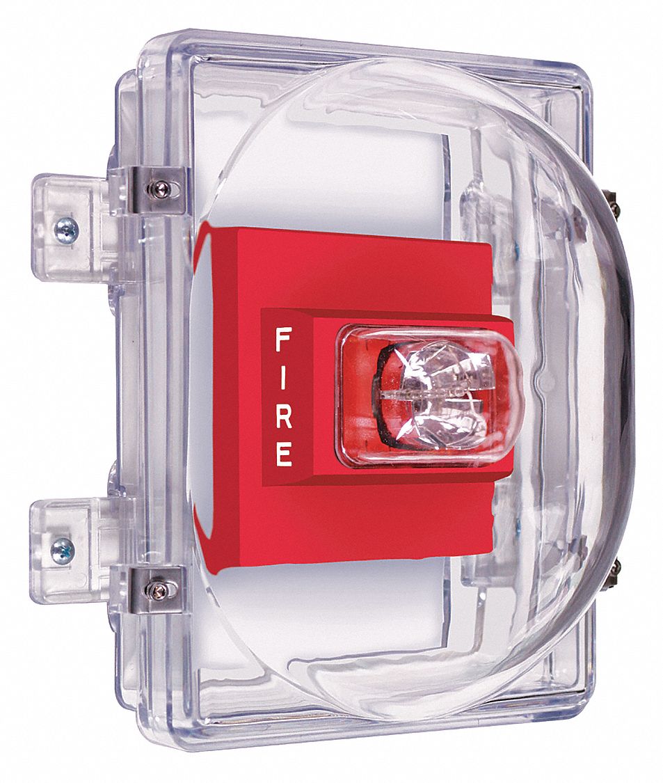 Strobe Damage Stopper Cover: Polycarbonate, 8 1/2 in Overall Dp