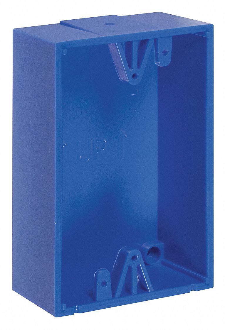 SAFETY TECHNOLOGY INTERNATIONAL KIT-71100A-B Back Box,Polycarbonate,Blue 31CM82