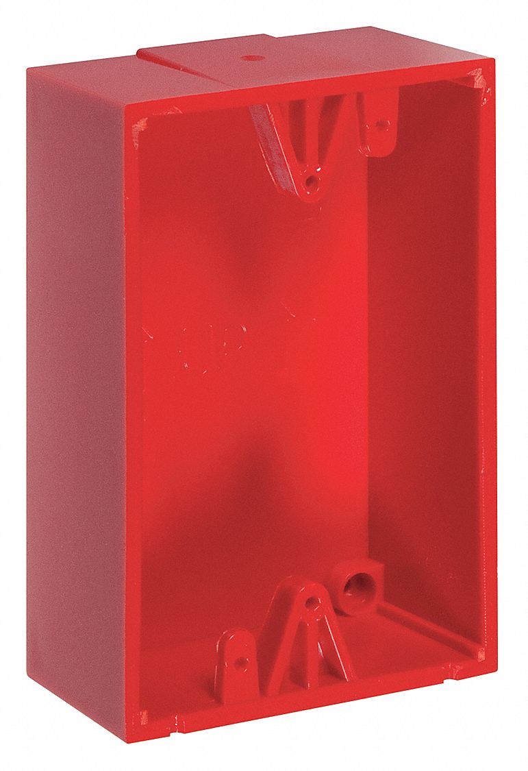 Back Box Polycarbonate Red