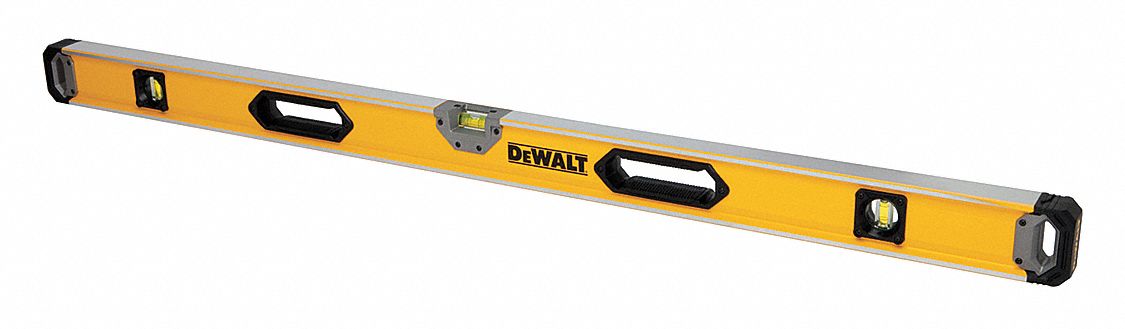Box Level: Level & Plumb, Box, 2, Plain, 48 in Overall Lg, Top & Side Read, Hand Grips, 0