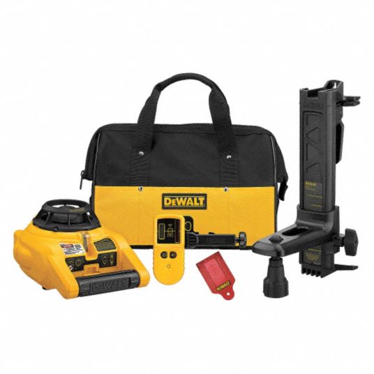 DEWALT 1 500 ft Range w Receiver Red Beam Rotary Laser Kit