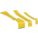 PRY BAR, CHISEL END, 5 IN/7½ IN/9 IN OVERALL L, 5 IN/7½ IN/9 IN BAR W, PRY BAR SET, 3 PIECES