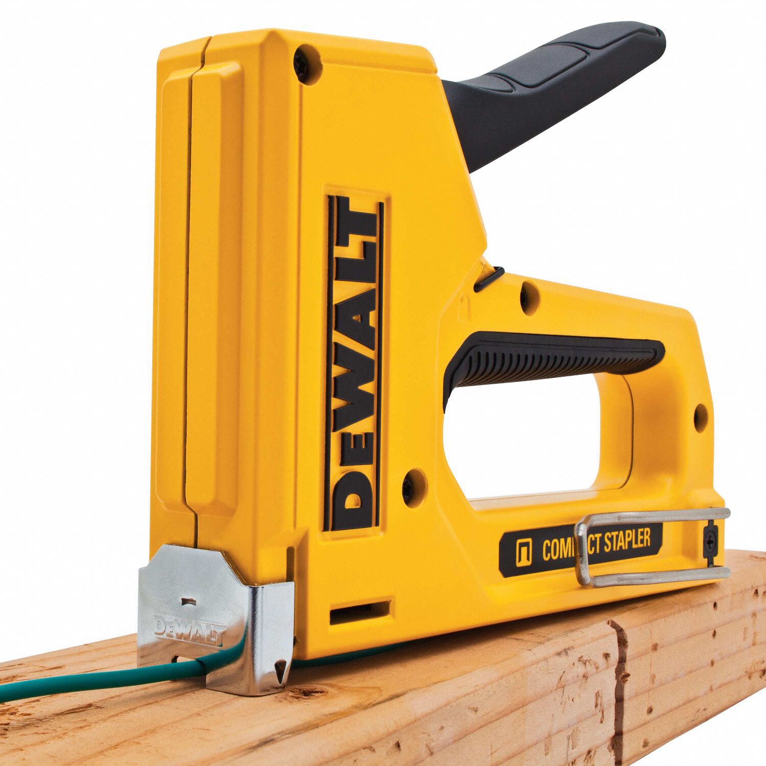 DEWALT Staple Gun 7 3/10 in Overall Lg, For 1/4 in_5/16 in_3/8 in_1/2