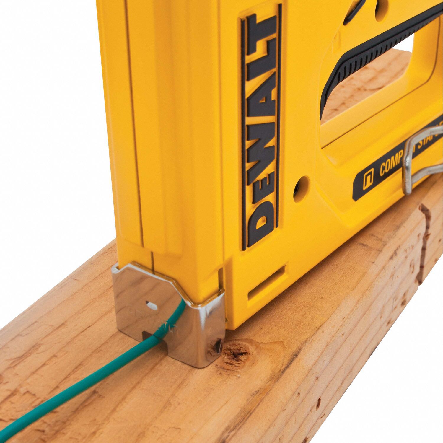 DEWALT Staple Gun 7 3/10 in Overall Lg, For 1/4 in_5/16 in_3/8 in_1/2