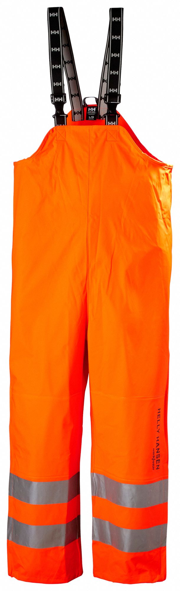 ABBOTSFORD DARK ORANGE DOUBLE BIB RAIN PANT, L, POLYURETHANE, MICROWELD SEAMS