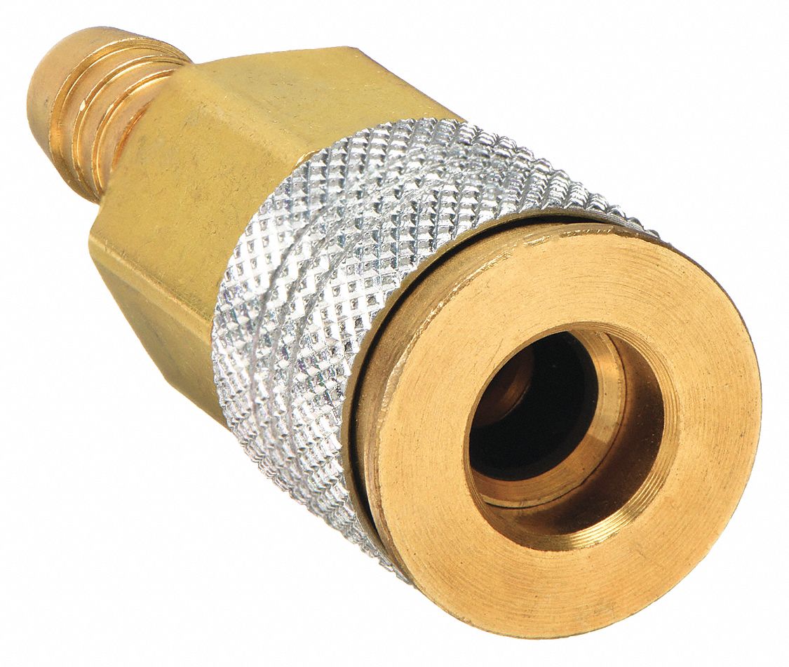 QUICK CONNECT HOSE COUPLING, ⅜ IN BODY SIZE, ⅜ IN HOSE FITTING SIZE, PUSH-TO-CONNECT