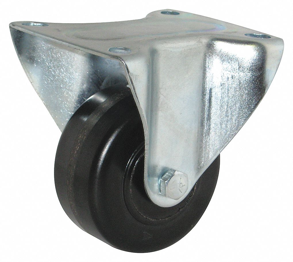 PLATE, CASTER RIGID WHEEL, 1 1/4 X 3 IN, PHENOLIC