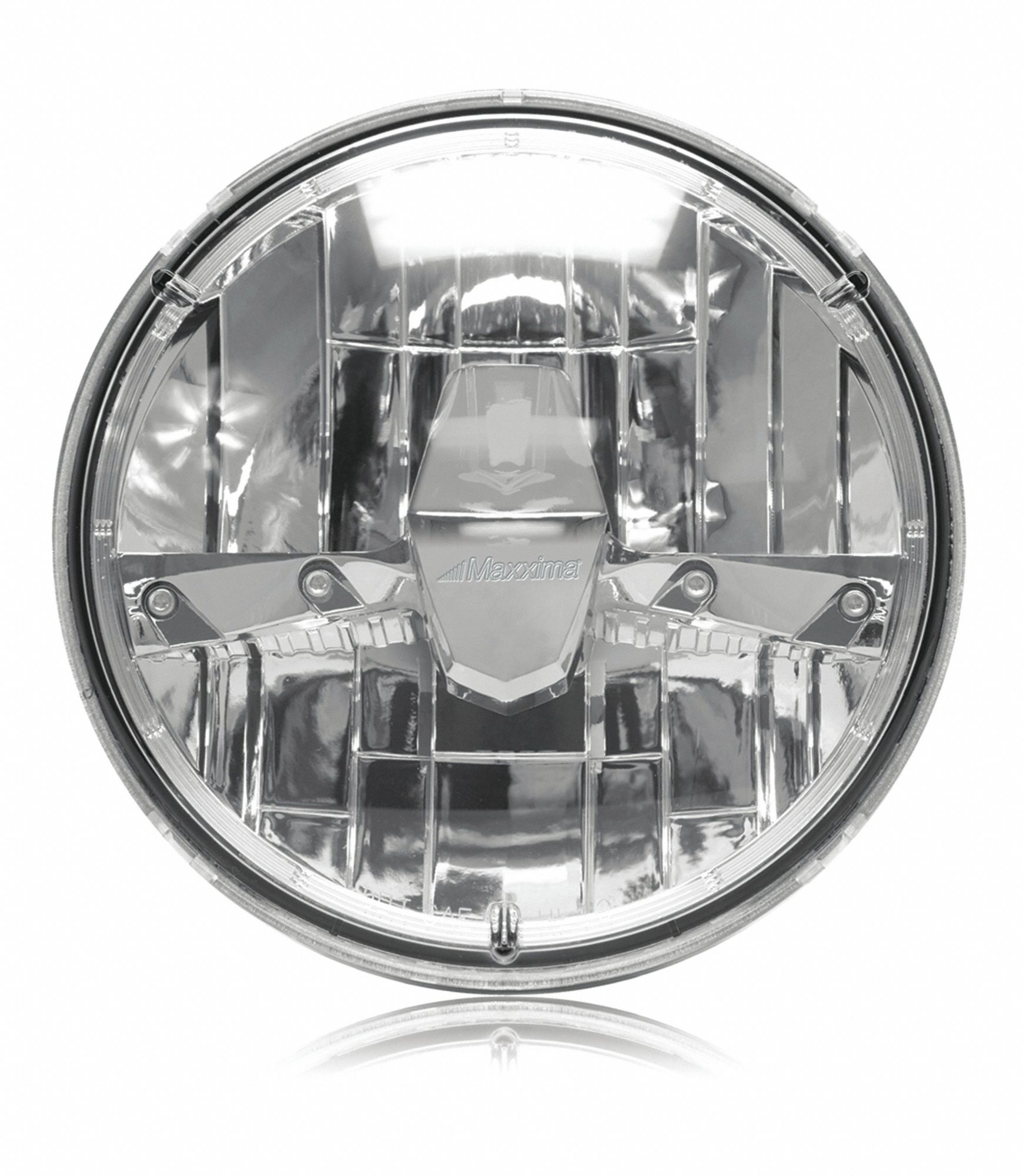 MAXXIMA Round Headlight, 590 lm, 1050 lm, Dia.: 7