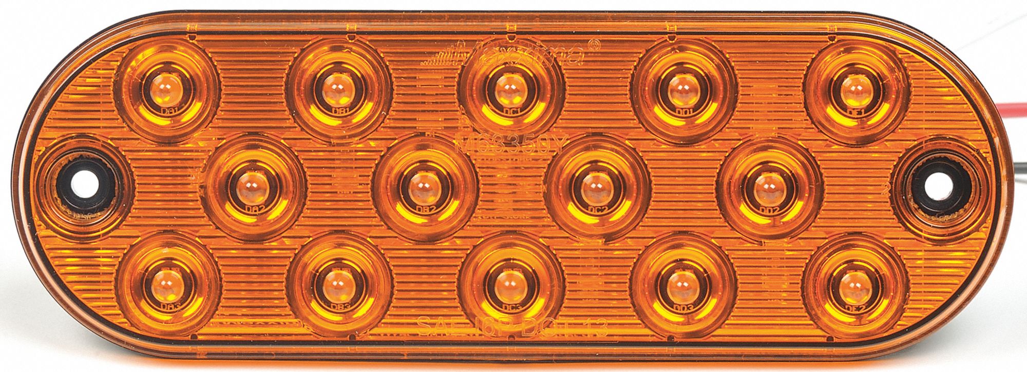 STOP/TURN/TAIL LIGHT,OVAL,AMBER,6-1/2" L