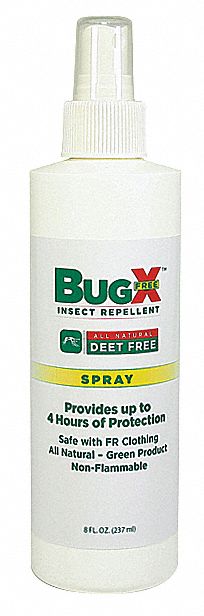 Insect Repellent: Pump Spray, Geraniol, DEET-Free, Indoor/Outdoor, 8 oz