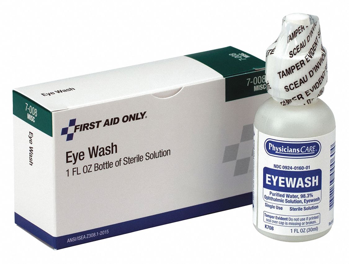 Direct Safety® Emergency Eye Wash Solution: 1 Oz.