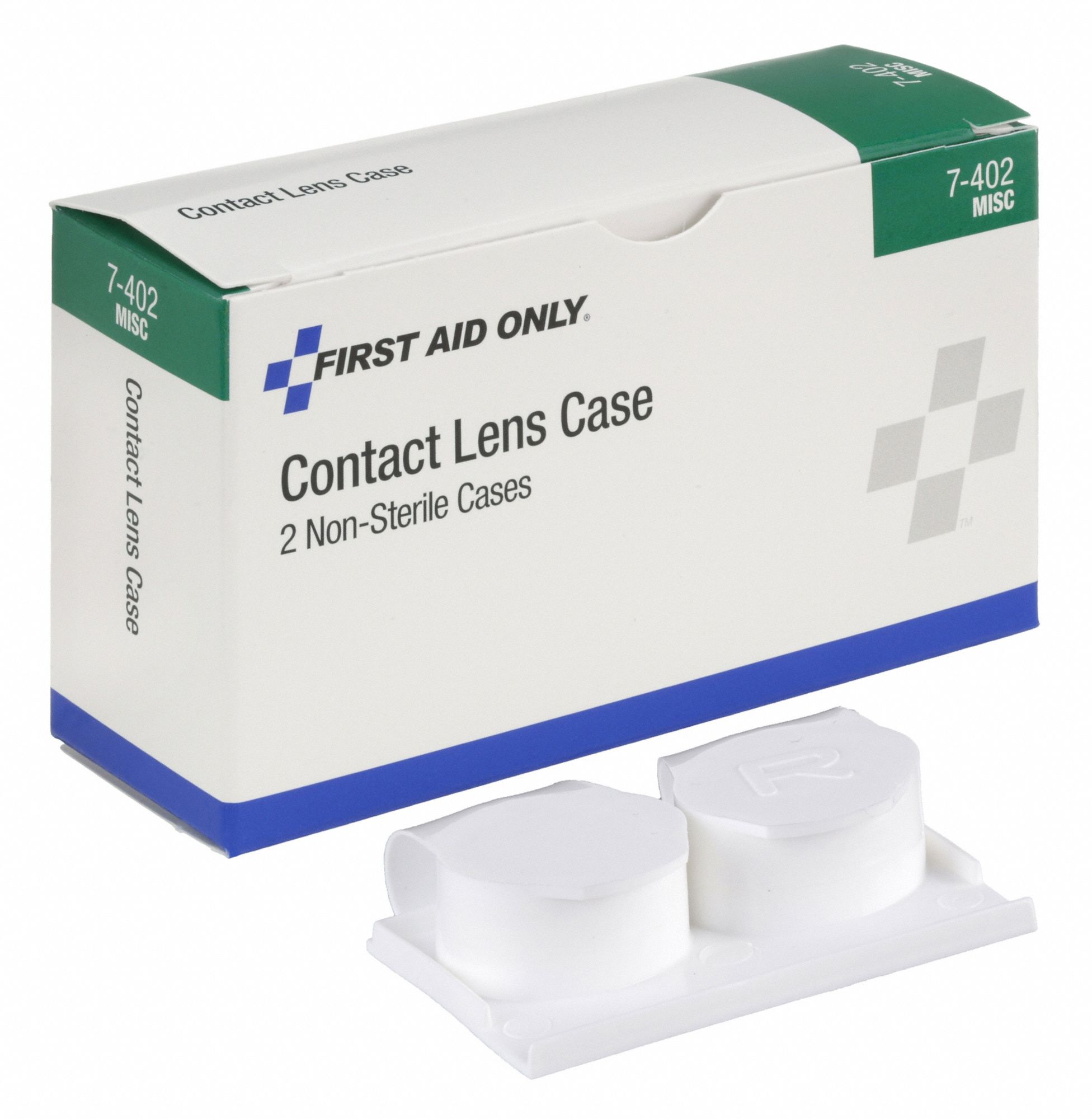 FIRST AID ONLY, White, Contact Lens Cases 31DK017402 Grainger