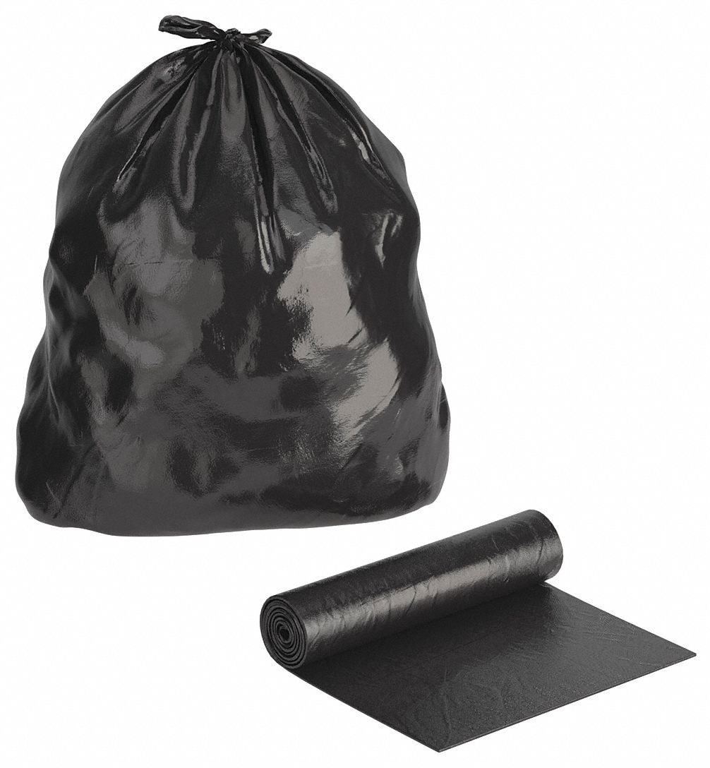 RECYCLED TRASH BAGS,16 GAL.,BLACK,PK250