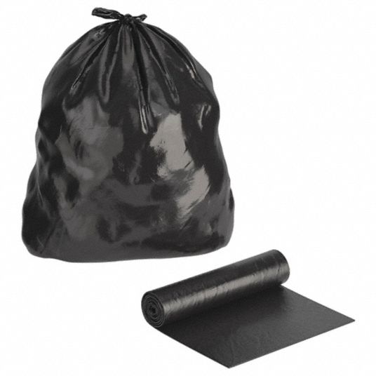 Tough Guy Trash Bags,10 gal.,0.35 mil,PK500 31dk64, Black
