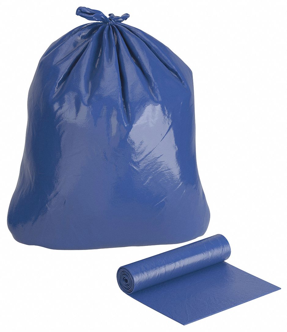 Biohazard Bags: 33 gal Capacity, 31 in Overall Wd, 43 in Overall Ht, No Legend, 100 PK