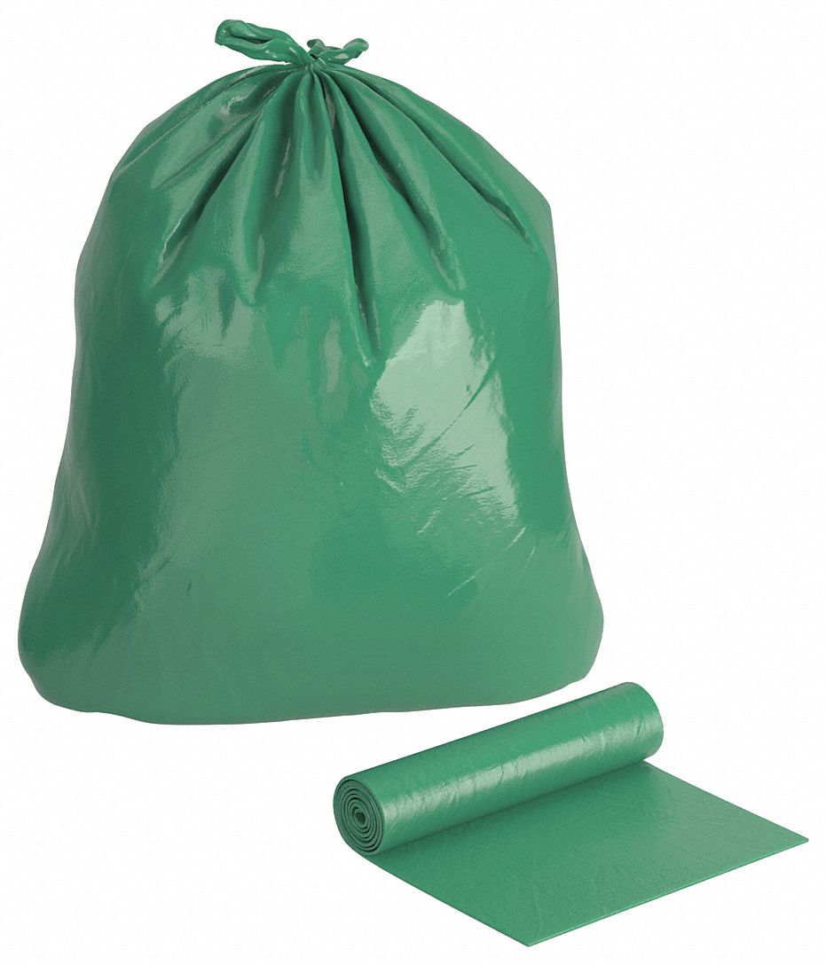 Biohazard Bags: 33 gal Capacity, 31 in Overall Wd, 43 in Overall Ht, No Legend, 100 PK