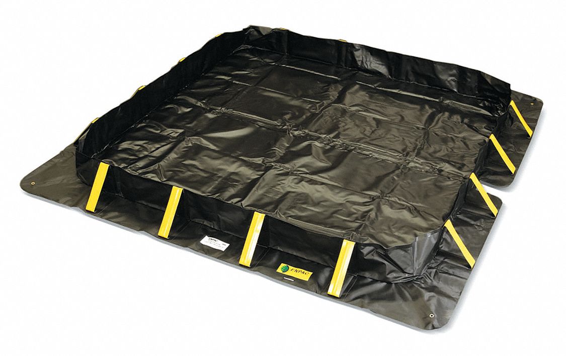 SPILL BERM,26 FT L,RECTANGLE,BLK,YLLW