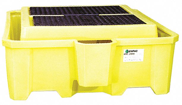 IBC CONTAINMENT UNIT, FOR 1 IBC, 81 X 75½ X 29 IN, POLYETHYLENE, INCLUDES DRAIN