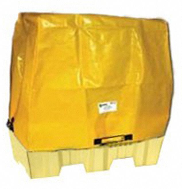 TARP COVER,60 IN L,HDPE,YLLW,43-1/4 IN H