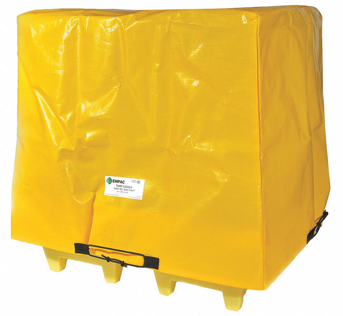 TARP COVER, 56½ X 56½ X 44 IN, FOR 31DM46, FOR 5001-YE, HDPE, YELLOW