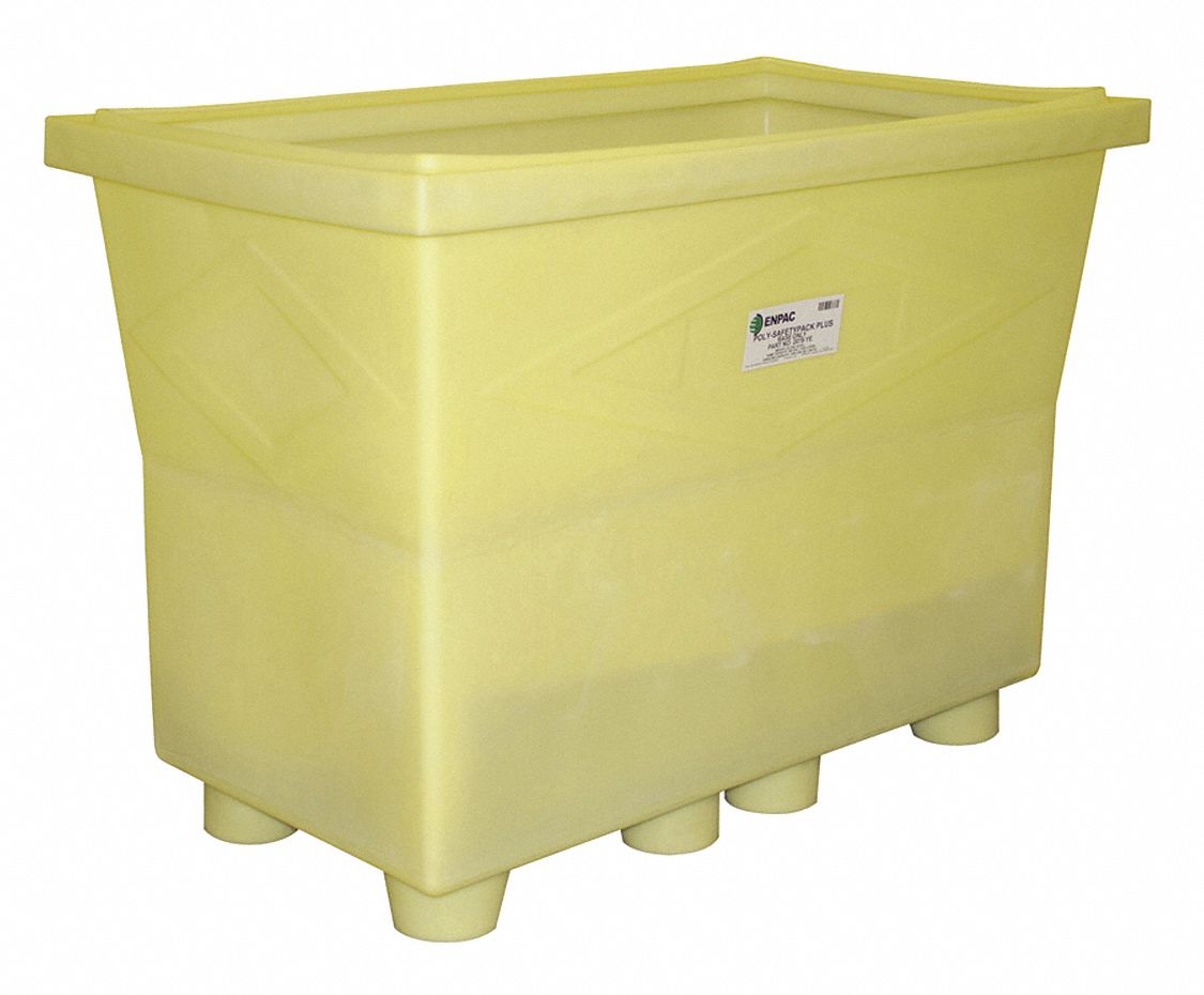 Vertical Drum Sump: 264 gal Spill Capacity, 1, 200 lb Load Capacity, 60 1/2 in x 35 in x 42 in