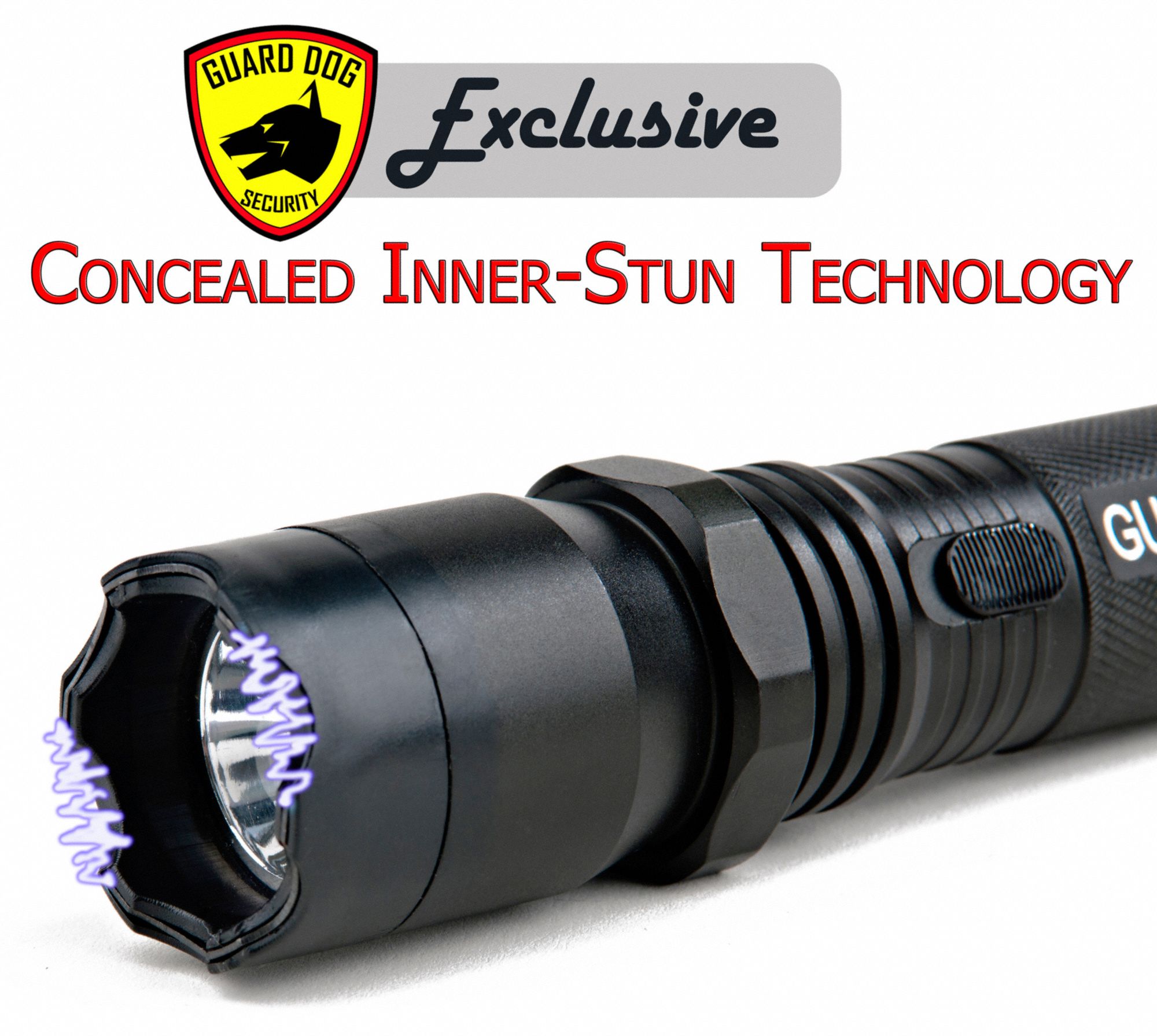 GUARD DOG SECURITY Stun Gun, 4.5 Million, 160 Lumens, Black 31DV16